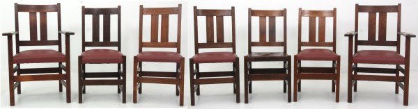 7 L & JG Stickley Dining Chairs (1 of 10)