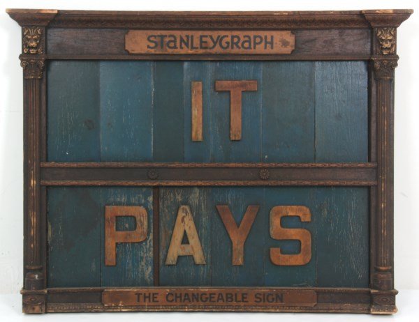 Stanleygraph Changeable Wall Hanging Sign (1 of 7)