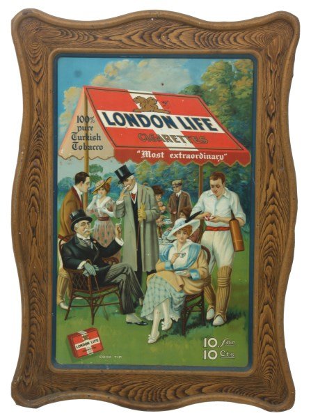 London Life Cigarettes Self Framed Sign (1 of 9)