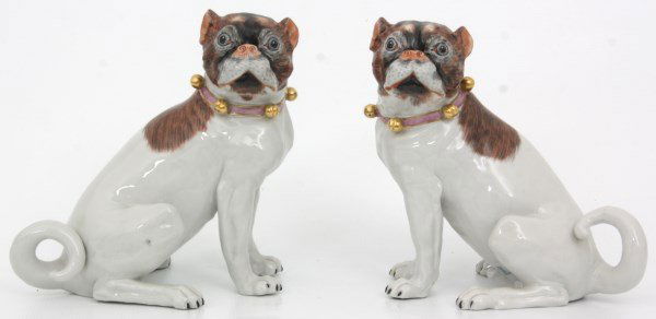 Pr. Carl Thieme Dresden Porcelain Dogs (1 of 9)