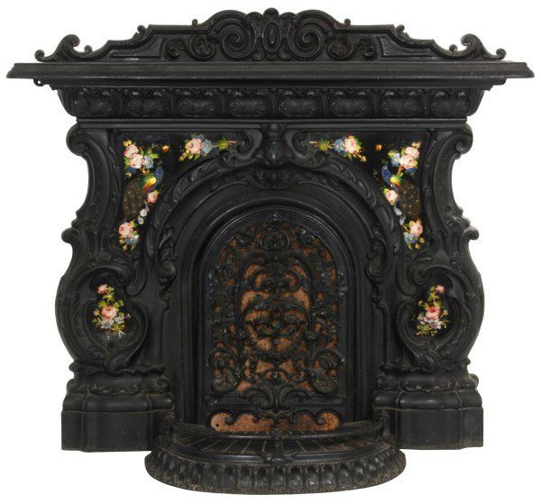 Rococo Cast Iron Fireplace Mantle (1 of 10)