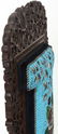Pierced Carved Teak Hall Chair - 8