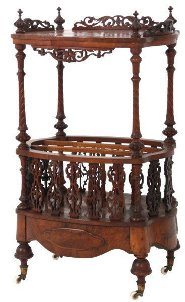 Walnut Turtle Top 2 Tier Canterbury (1 of 10)