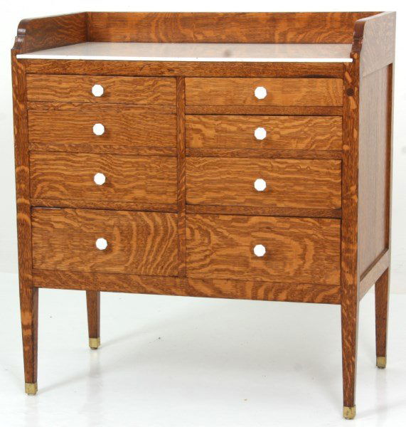 8 Dwr. Oak Dental Cabinet (1 of 7)