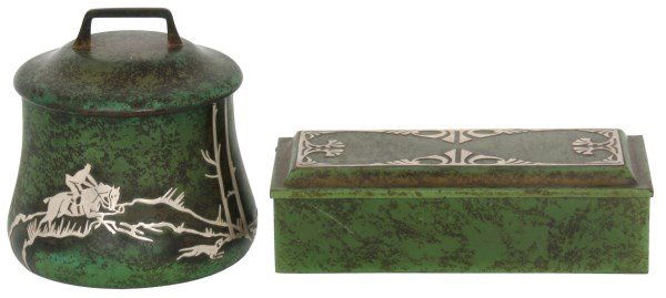 2 Pcs. Heintz Tobacco Containers (1 of 10)