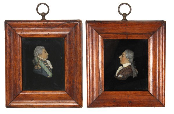 2 Framed Miniature Wax Profile Portraits (1 of 6)