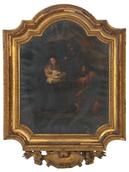 Italian School O/C Manger Scene (1 of 10)