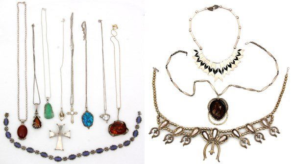 Lot of 18 Sterling Silver Necklaces (1 of 10)