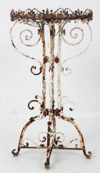 Victorian Wrought Iron Plant Stand (1 of 10)