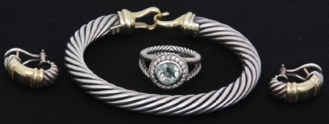 3 Pcs. David Yurman Sterling Cable Jewelry (1 of 10)