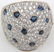 18K Cartier Diamond & Sapphire Cocktail Ring - 6