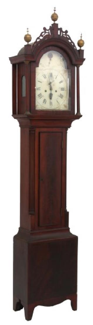 American Mahogany Long Case Clock (1 of 9)