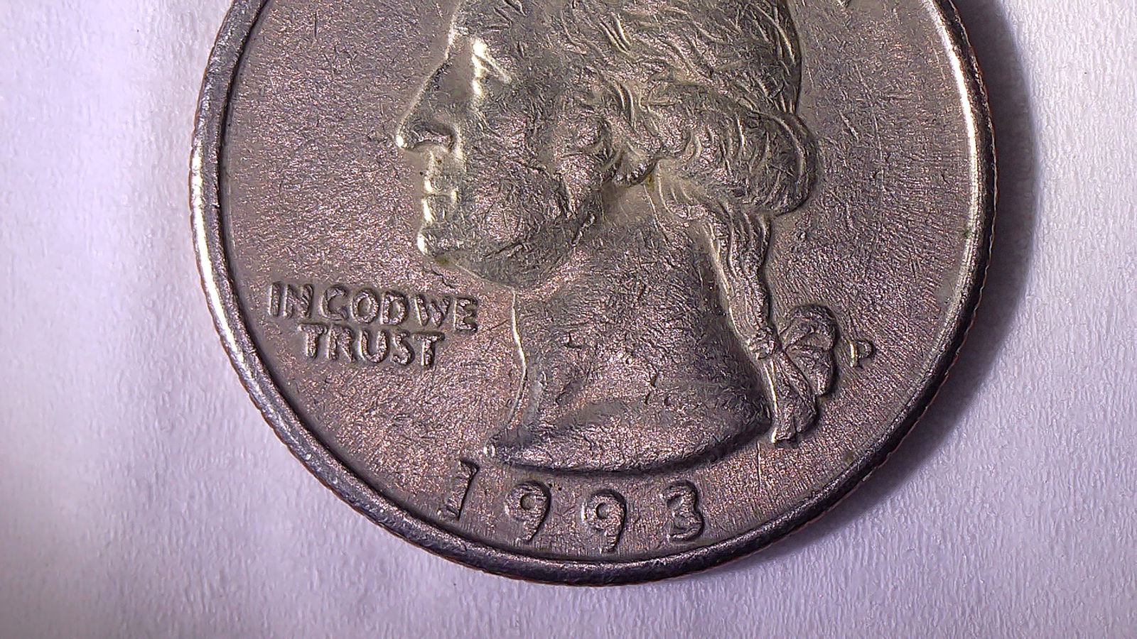 RARE "SUNBURST "1993 -P WASHINGTON QUARTER WITH ERRORS - 5