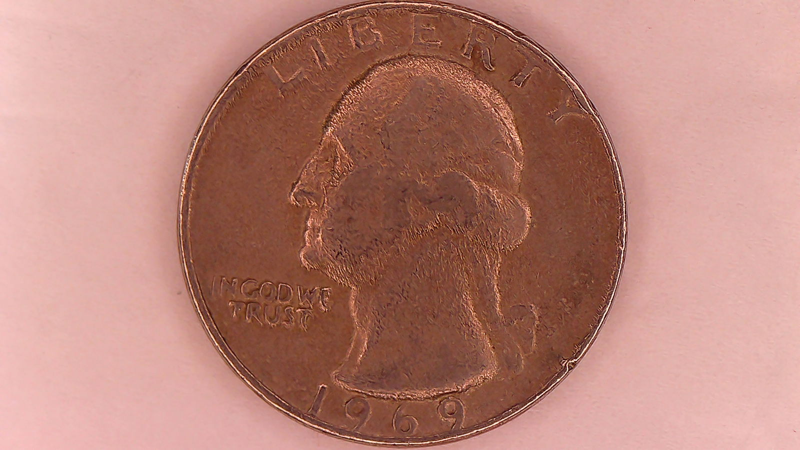 Ultra Rare 1969 D Washington Quarter, FULL SUNBURST Error Coin ! Original Bank Roll - 4