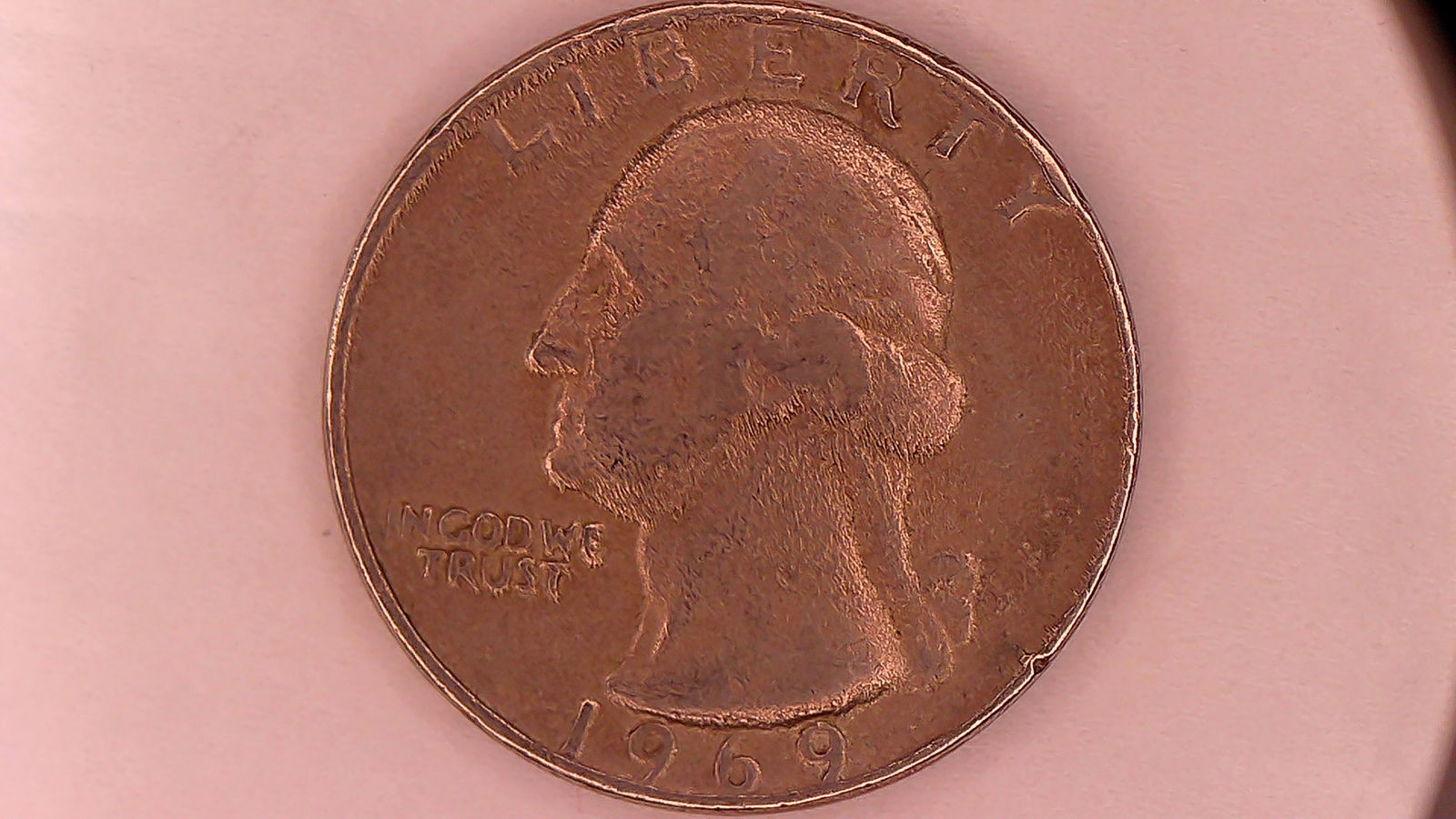 Ultra Rare 1969 D Washington Quarter, FULL SUNBURST Error Coin ! Original Bank Roll - 5