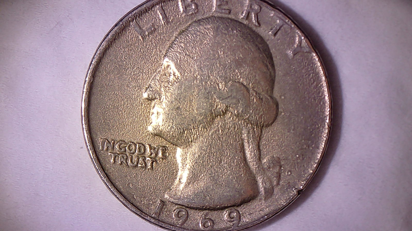 Ultra Rare 1969 D Washington Quarter, FULL SUNBURST Error Coin ! Original Bank Roll - 8