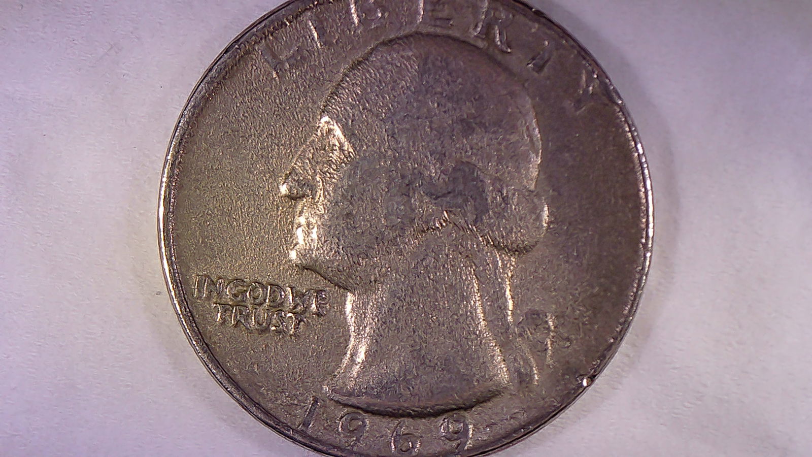 Ultra Rare 1969 D Washington Quarter, FULL SUNBURST Error Coin ! Original Bank Roll - 9