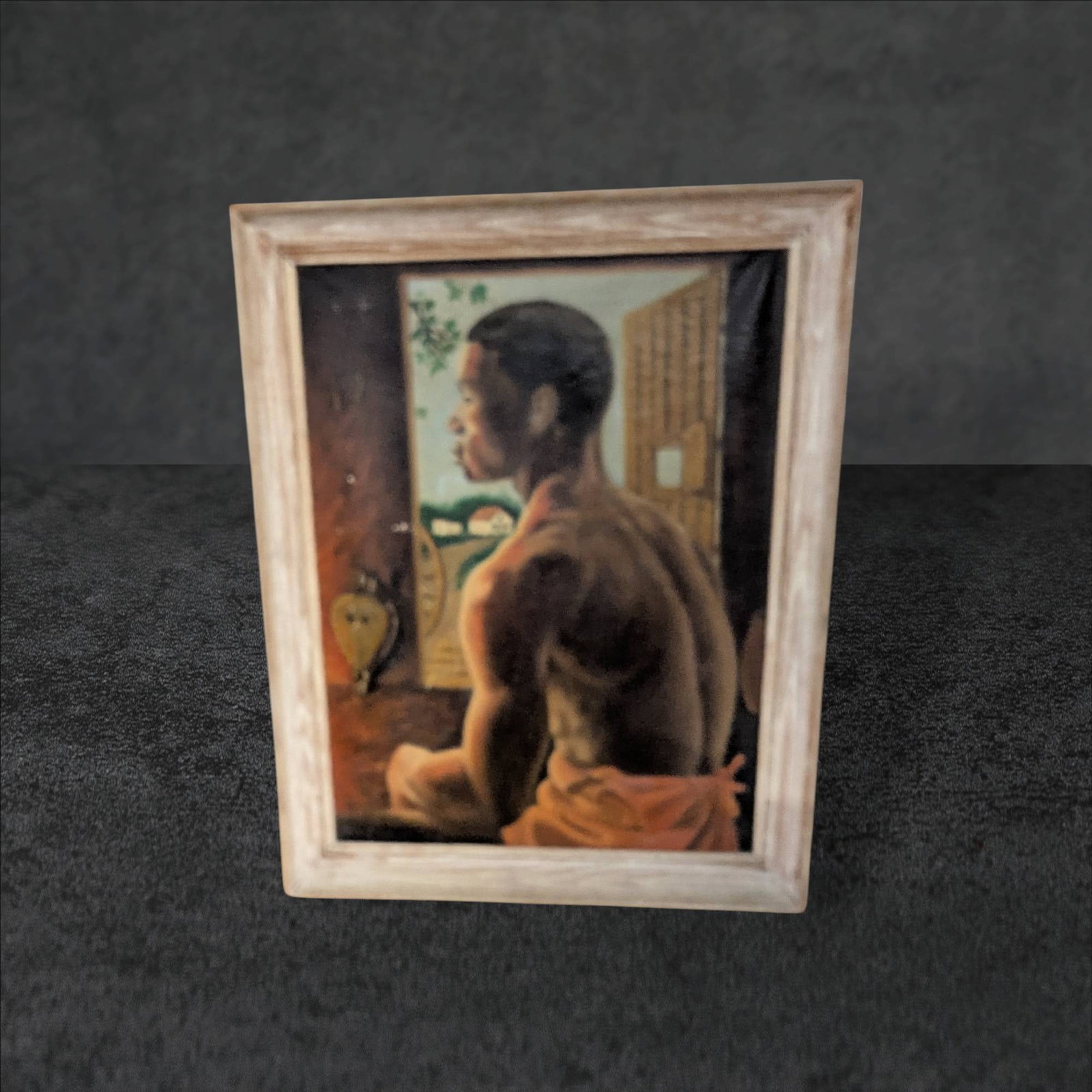 Framed Oil Painting Signed and Dated, 22 in x 27.5 in (1 of 10)