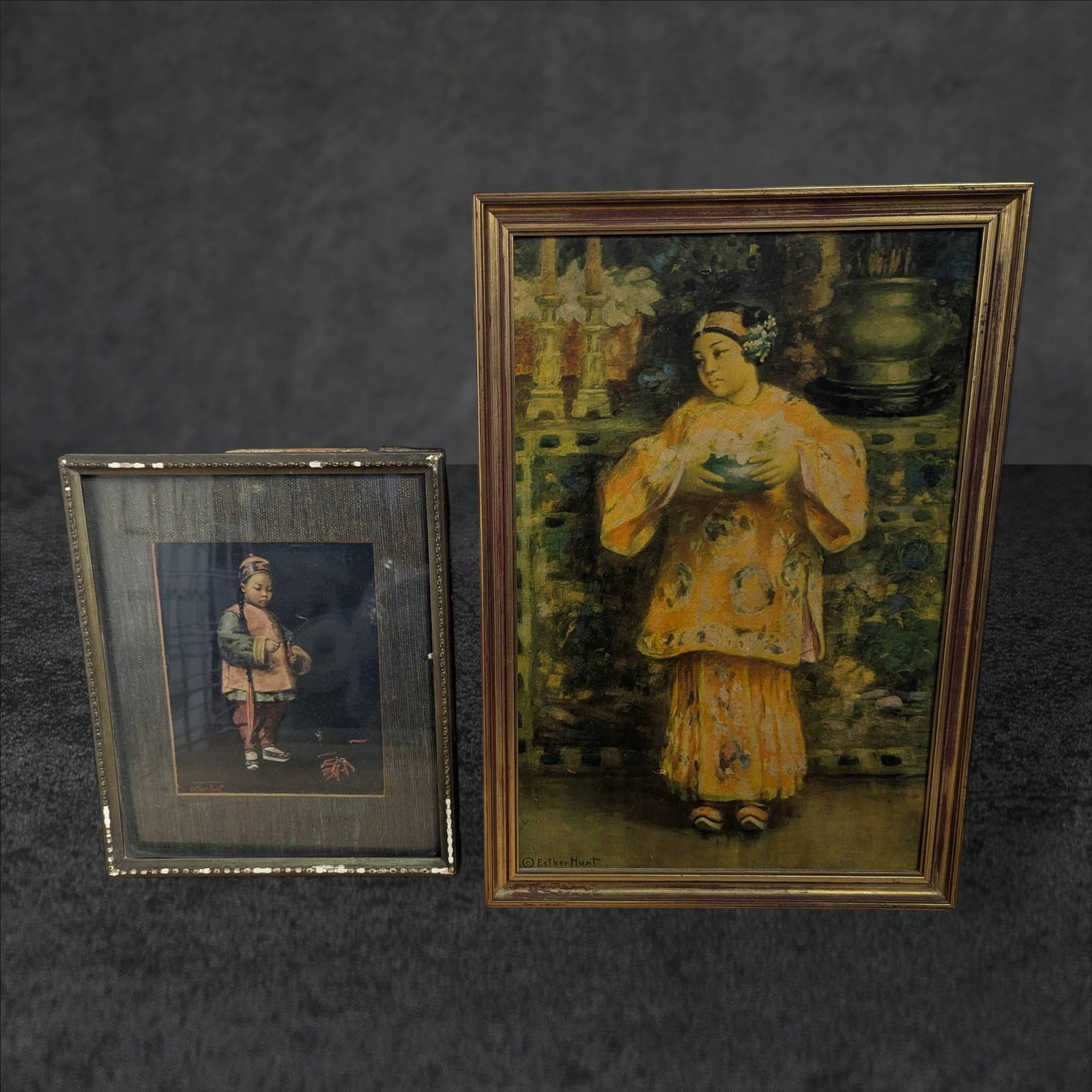 Framed Esther Hunt Prints, Largest Frame Measures 13 1/2 x 19 Inches (1 of 2)
