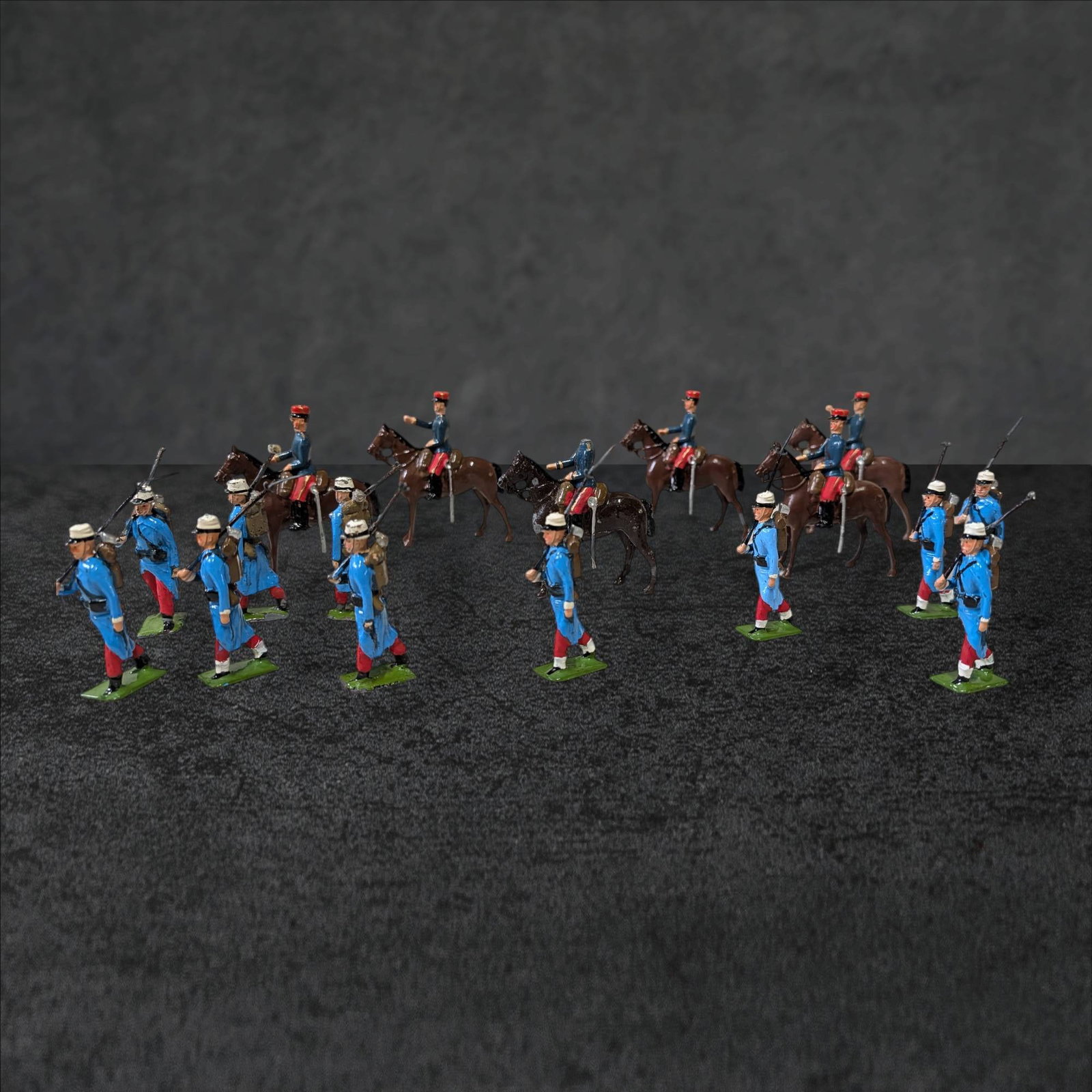 World War I French Legion Soldier Toy Figures, 2 to 3 Inches Tall (1 of 5)