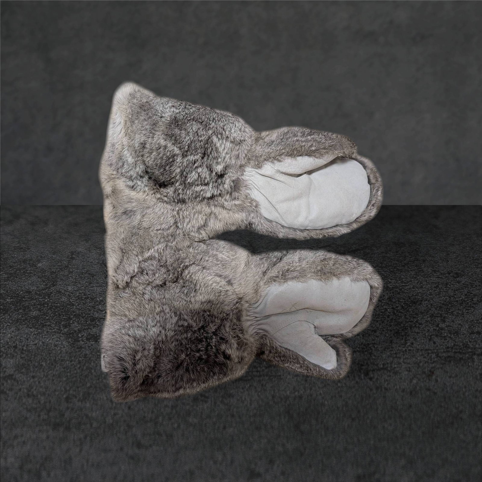 Rabbit Fur Gloves, Made in China, Size Medium, 16 in Long (1 of 2)