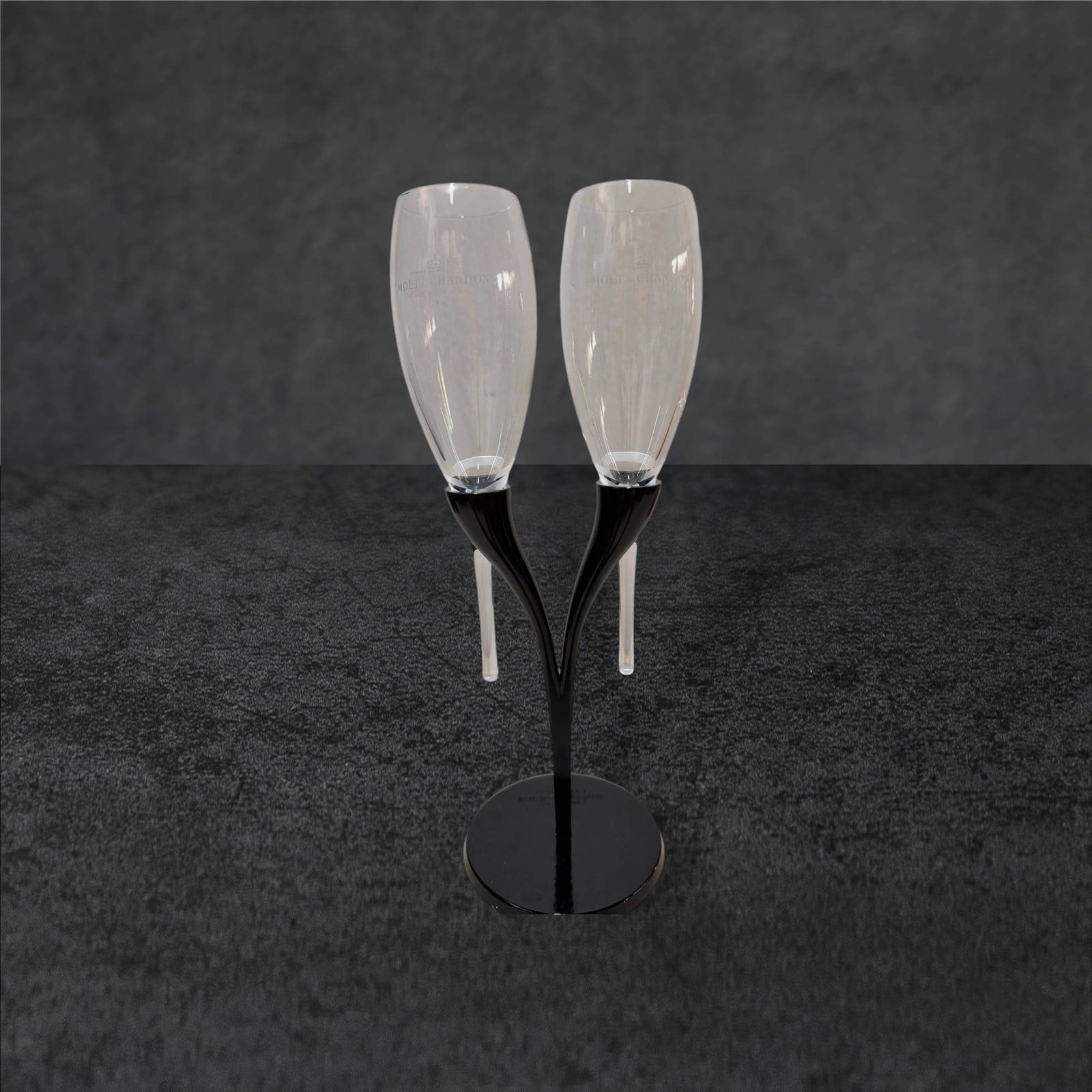 Moet & Chandon Champagne Flute Glasses on Branded Stand (1 of 4)
