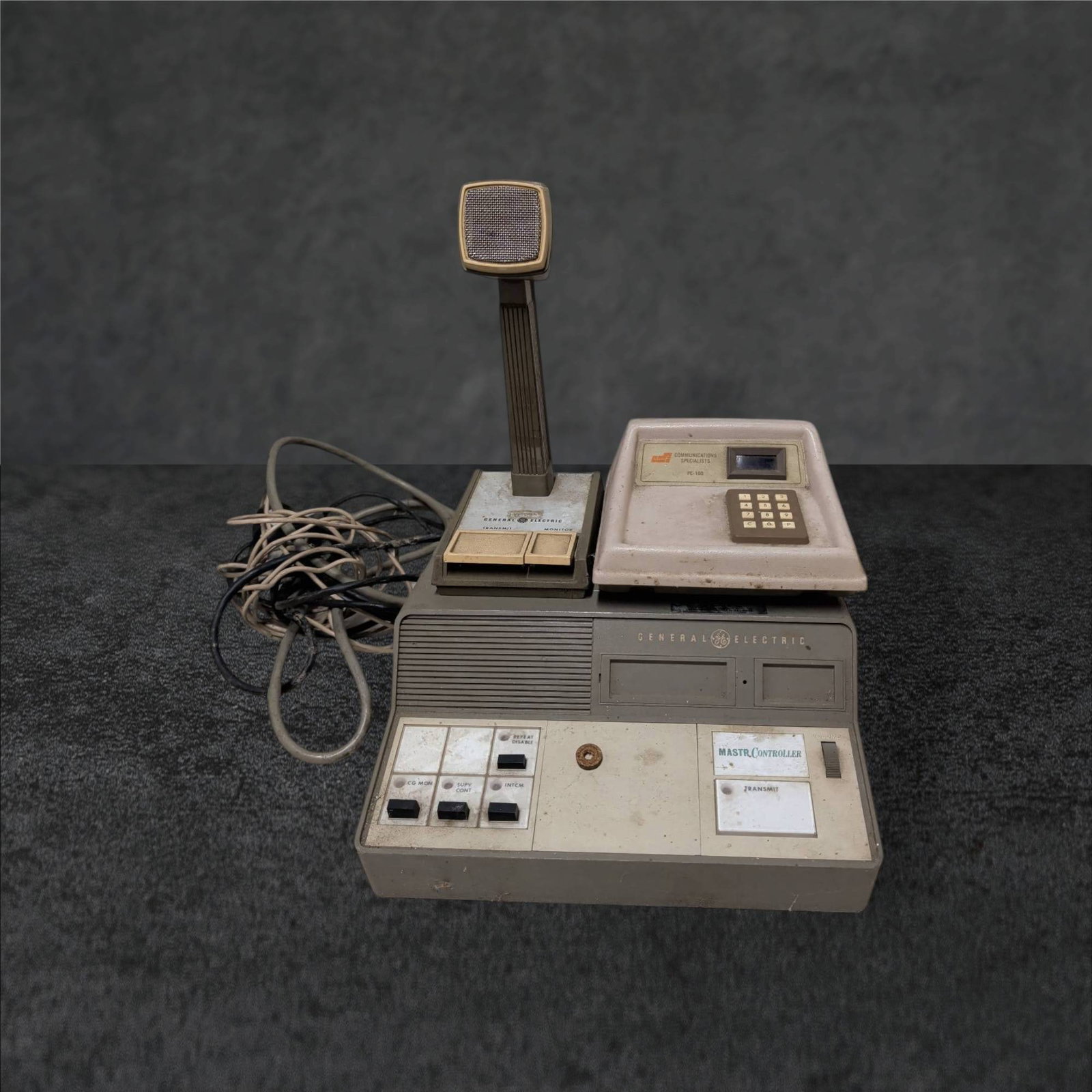 General Electric Master Control Communication System PE100 with 12 x 12 in. Base (1 of 2)