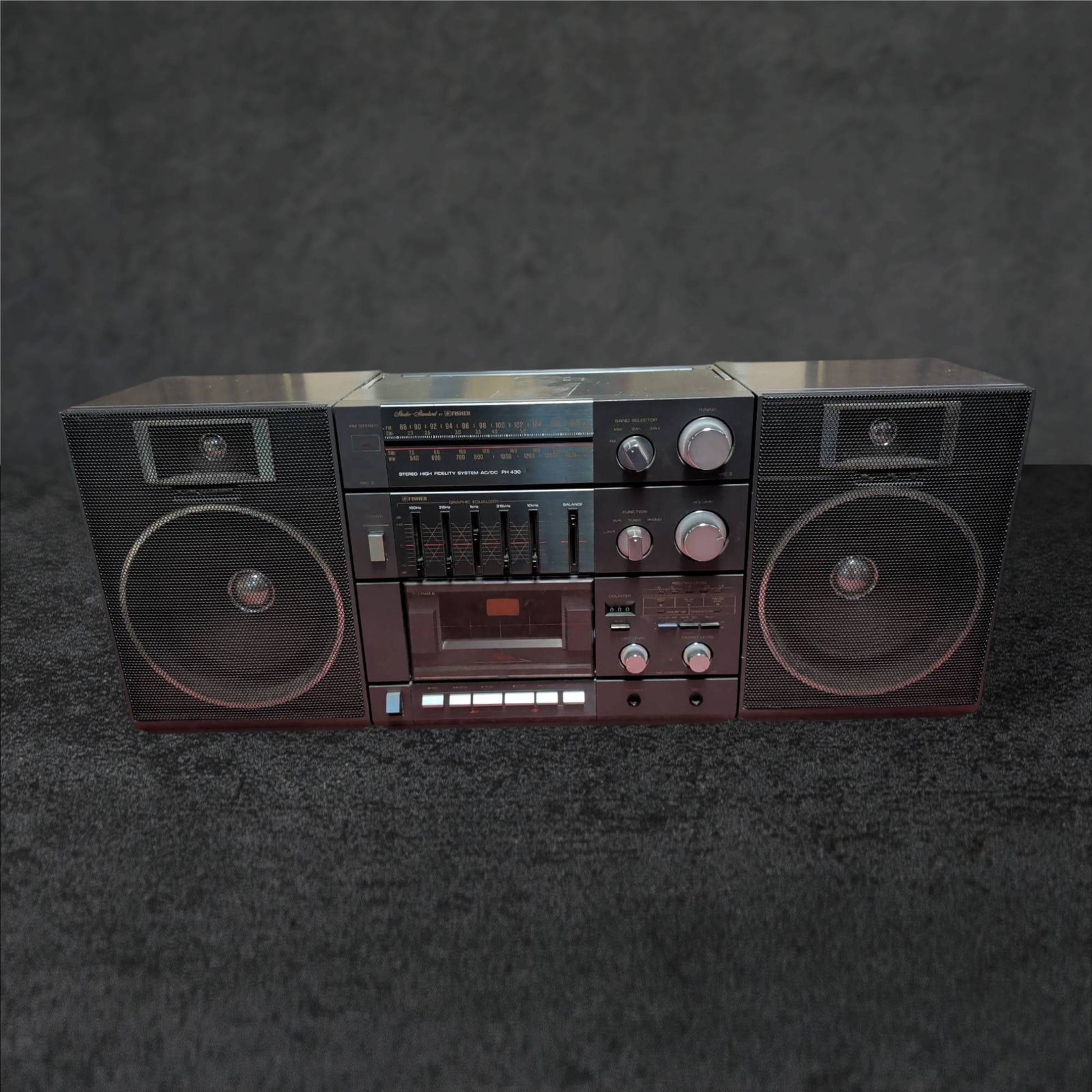 Fisher Studio Standard Boombox with Detachable Speakers, Model PH-430 (1 of 5)