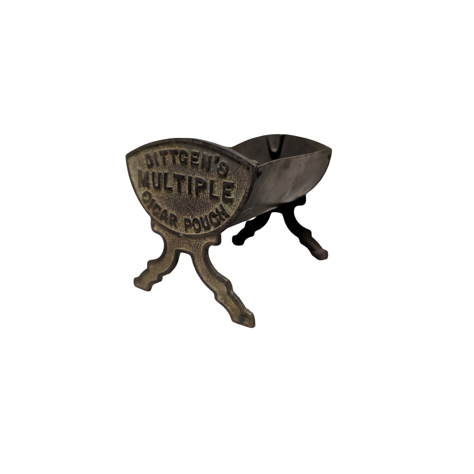 Vintage Cast Iron Dittgen's Multiple Cigar Pouch Advertising Stand (1 of 3)