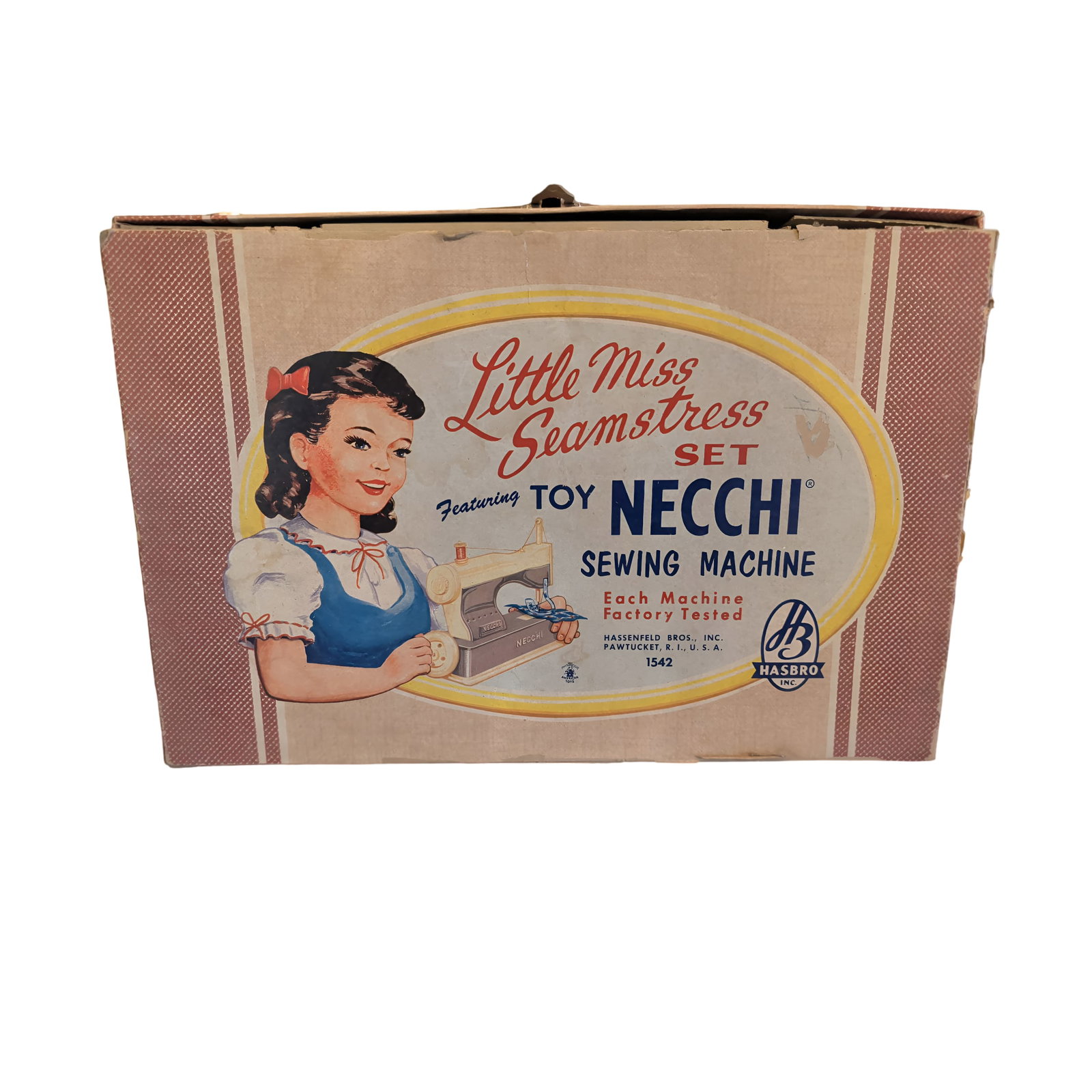 Little Miss Seamstress Toy Necchi Sewing Machine Set in Original Box by Hasbro (1 of 3)