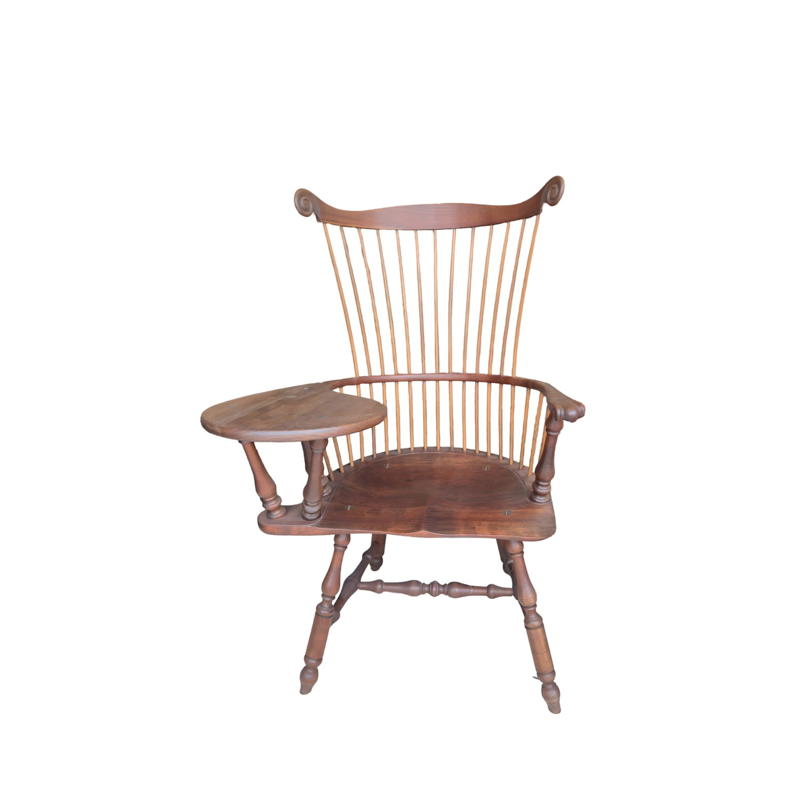 Windsor Writing Armchair with High Comb Back and Right-Side Desk Arm (1 of 2)