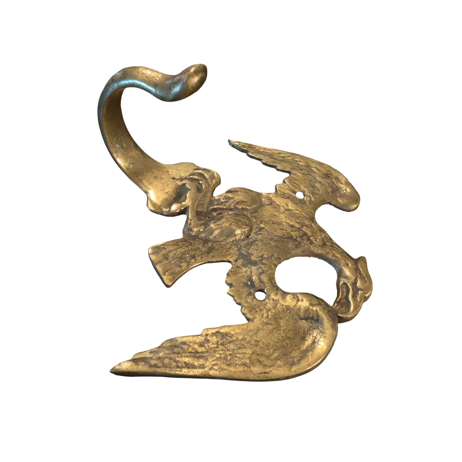 Brass Eagle-Shaped Wall Hook - 2