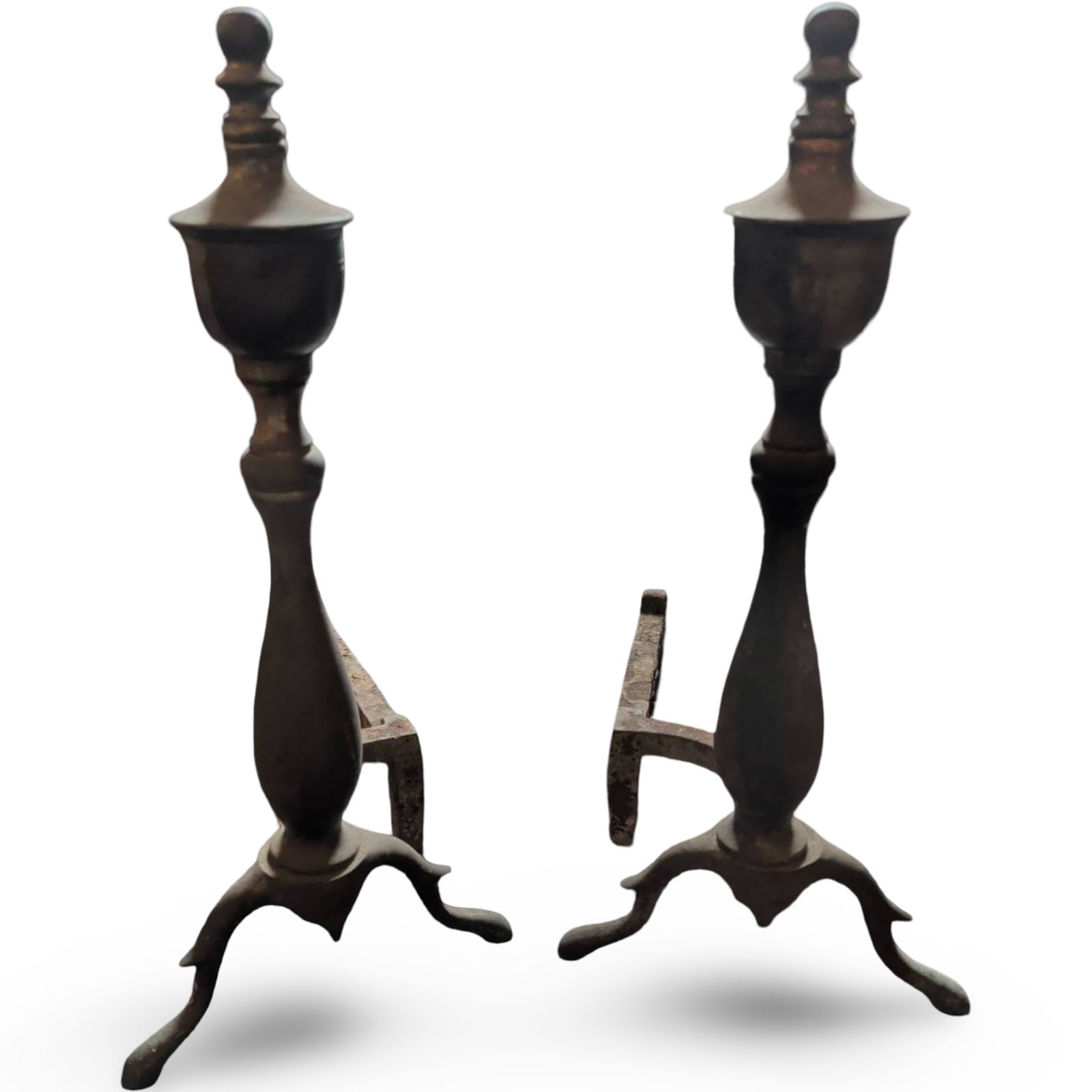 Antique-Style Cast Metal Candlestick Holder (1 of 3)