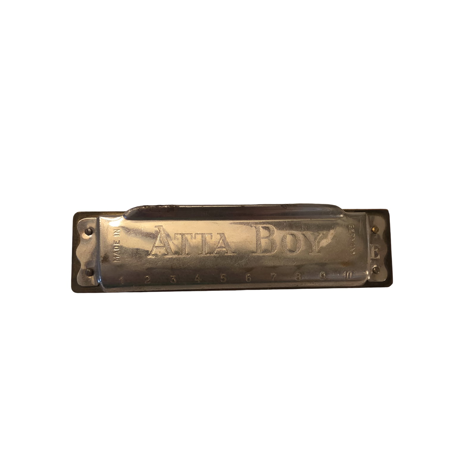 FR. HOTZ 'Atta Boy' Metal Harmonica (1 of 2)