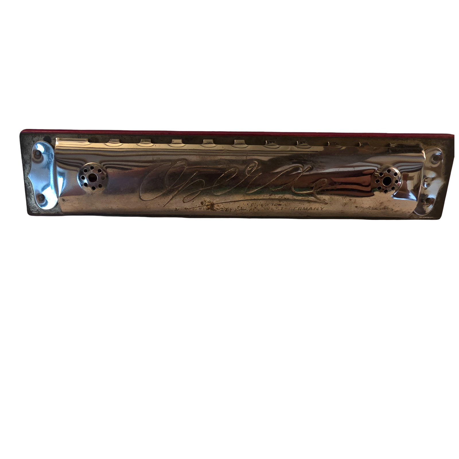 Vintage Opera Harmonica with Decorative Tin Case - 4