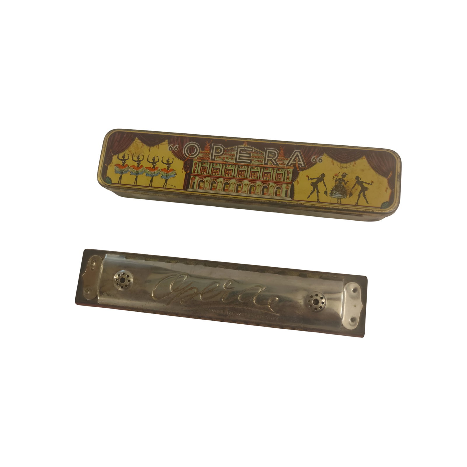 Vintage Opera Harmonica with Decorative Tin Box (1 of 3)