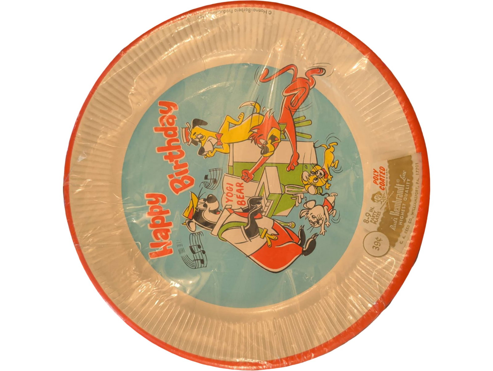 1969 Hanna-Barbera Productions Sealed Paper Plates with Cartoon Characters (1 of 3)