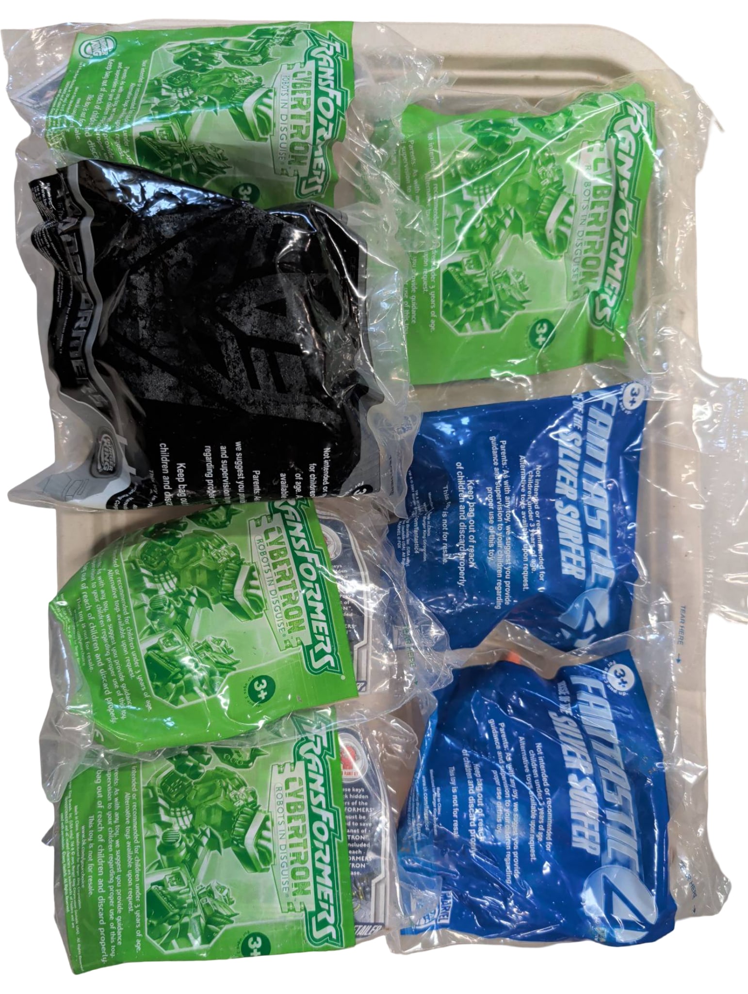 Burger King Premium Toy Lot Featuring Transformers and Fantastic Four Figures (1 of 3)