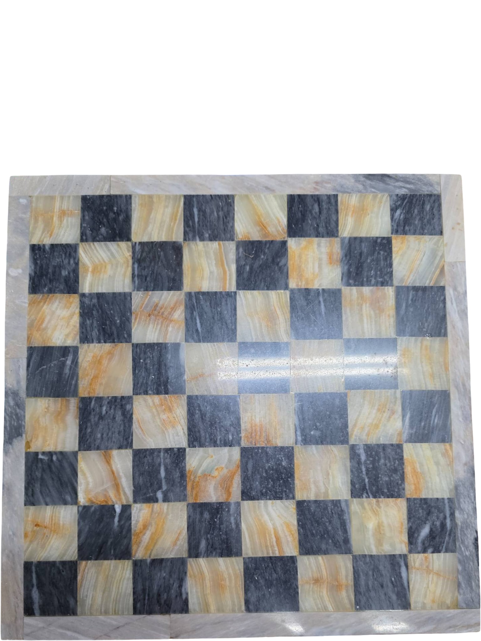Marble Chess Set with Decorative Wooden Storage Box - 2