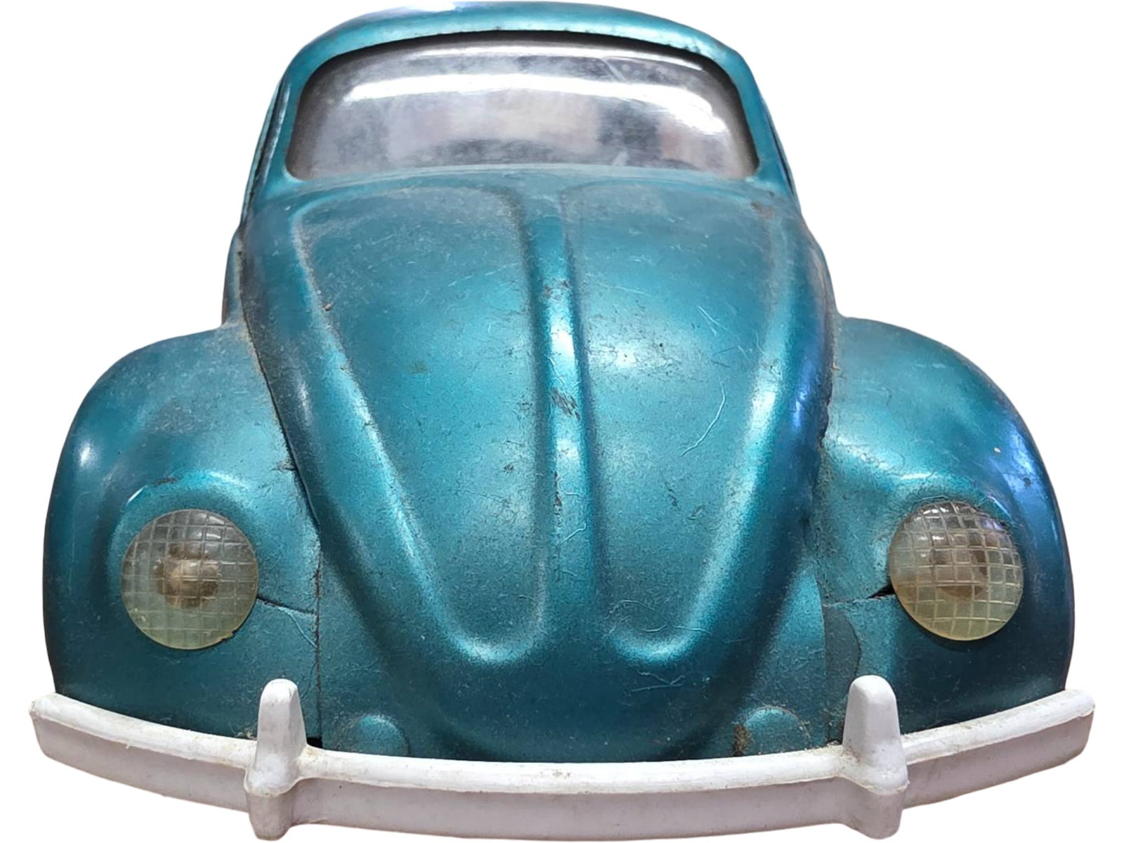 Vintage Tonka Molded Steel Volkswagen Beetle Toy Car - 2