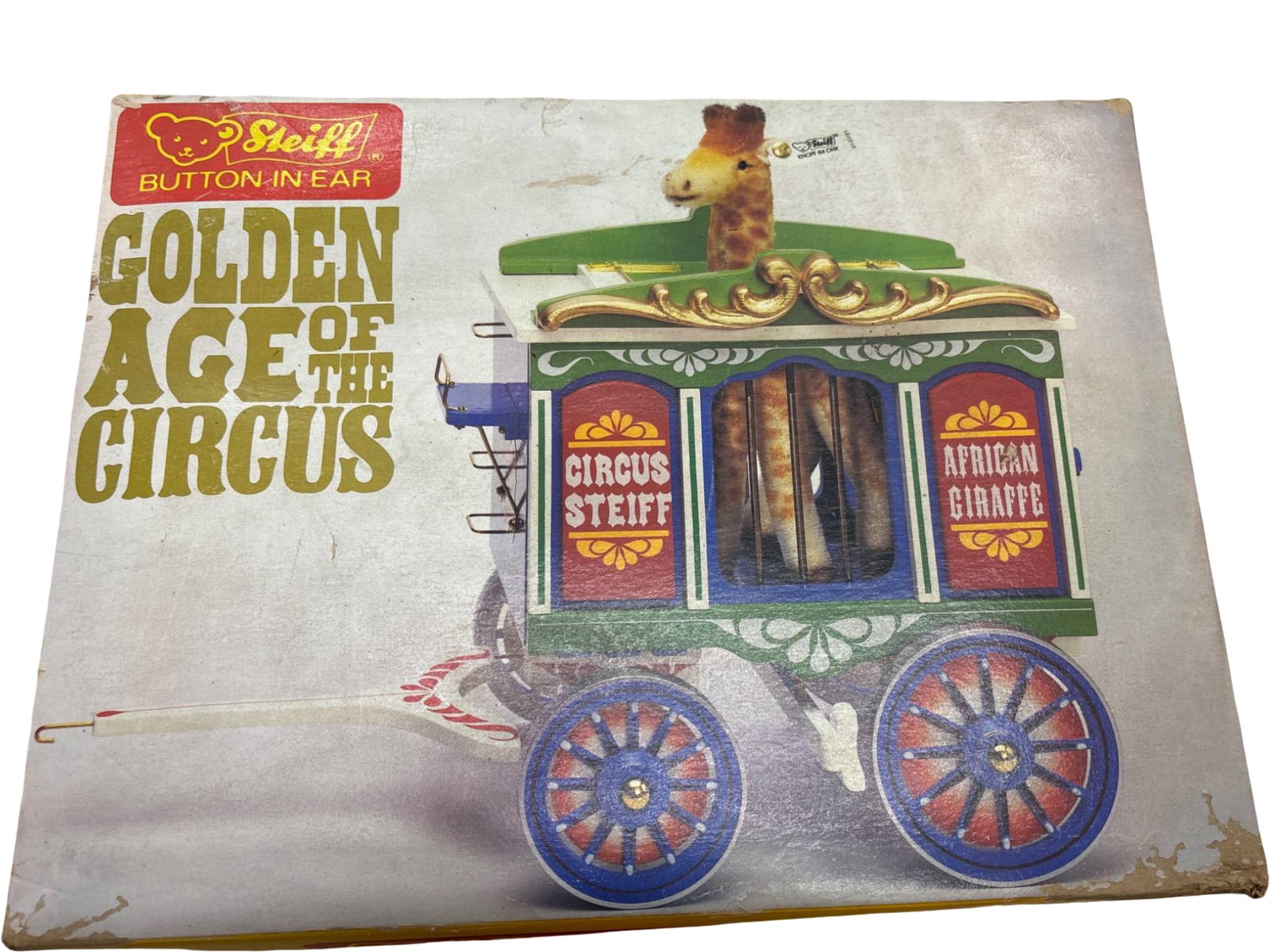 Steiff 'Golden Age of the Circus' Giraffe Wagon Set with Original Box (1 of 3)