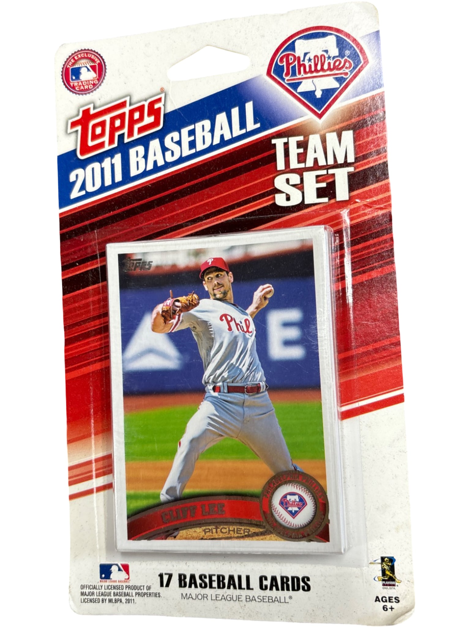 2011 Topps Philadelphia Phillies Team Set Baseball Cards (17 Cards, Sealed Pack): Factory-sealed 2011 Topps Philadelphia Phillies Team Set baseball cards. Includes 17 cards featuring Phillies players such as Roy Halladay, Ryan Howard, and Chase Utley, as listed on the packaging. Of