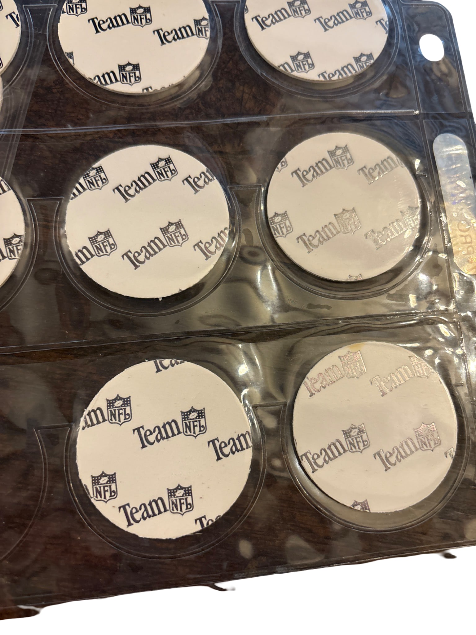 NFL Team-Branded Pogs with Plastic Storage Sheets - 3