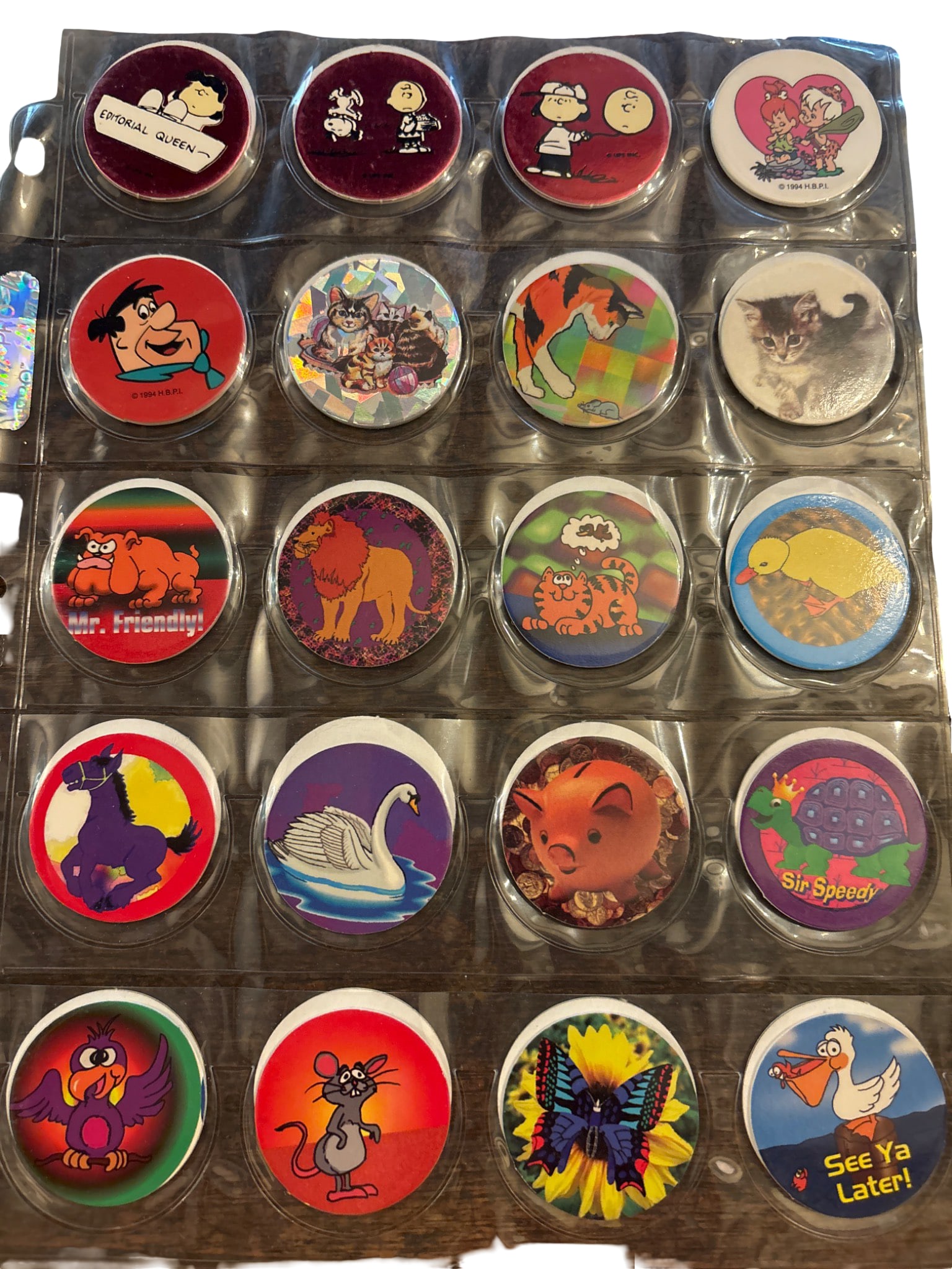 Pog Milk Caps with Animal and Cartoon Designs (1 of 2)