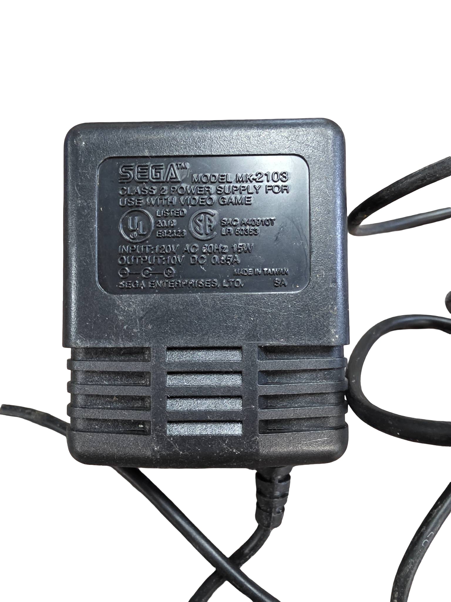 Sega Model MK-2103 Power Supply Adapter for 16-Bit Video Game Console (1 of 4)