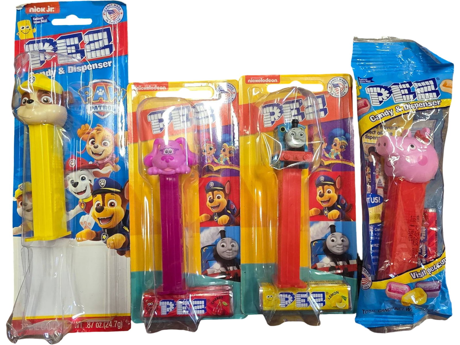 4 Sealed Nickelodeon- Nick jr PEZ Dispensers with Candy (1 of 1)