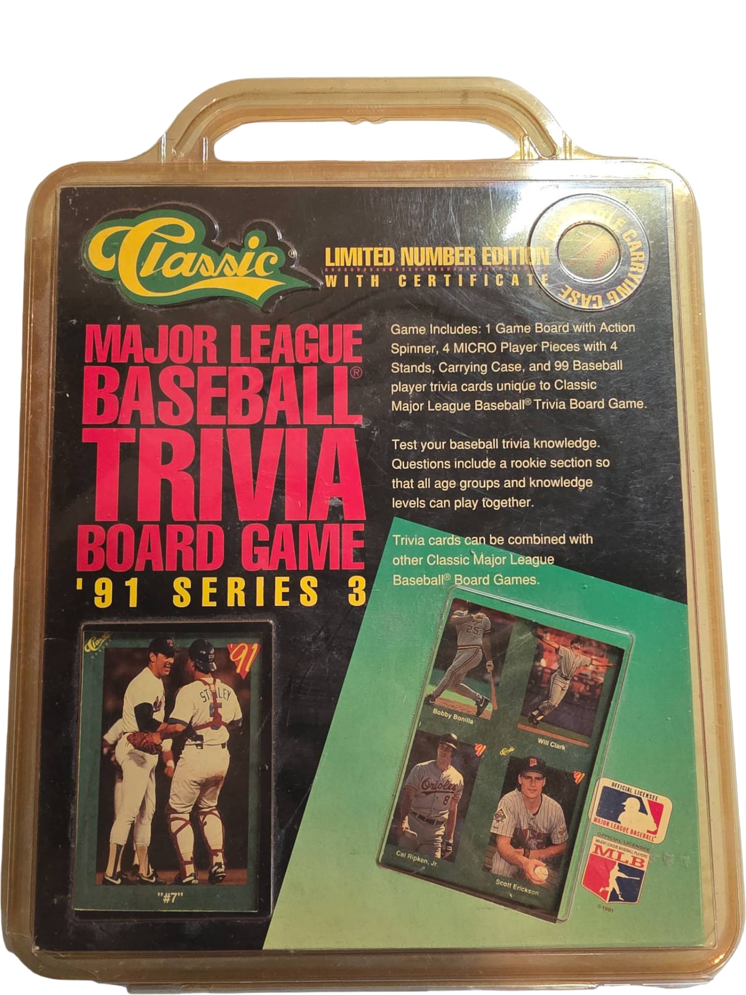 Classic Major League Baseball Trivia Board Game ’91 Series 3 Limited Edition (1 of 4)