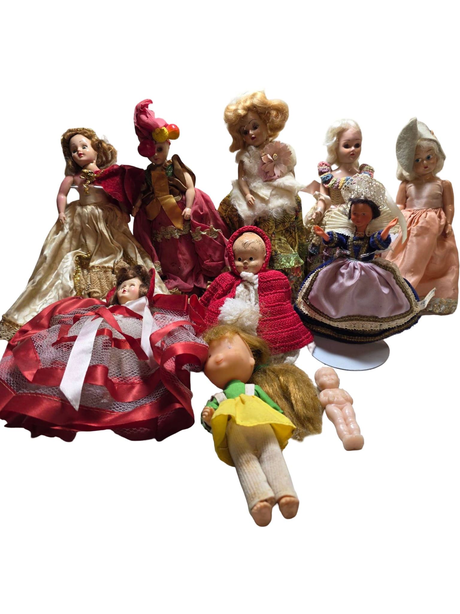 Ten Assorted Dolls Including Vintage and Handmade Styles (1 of 7)