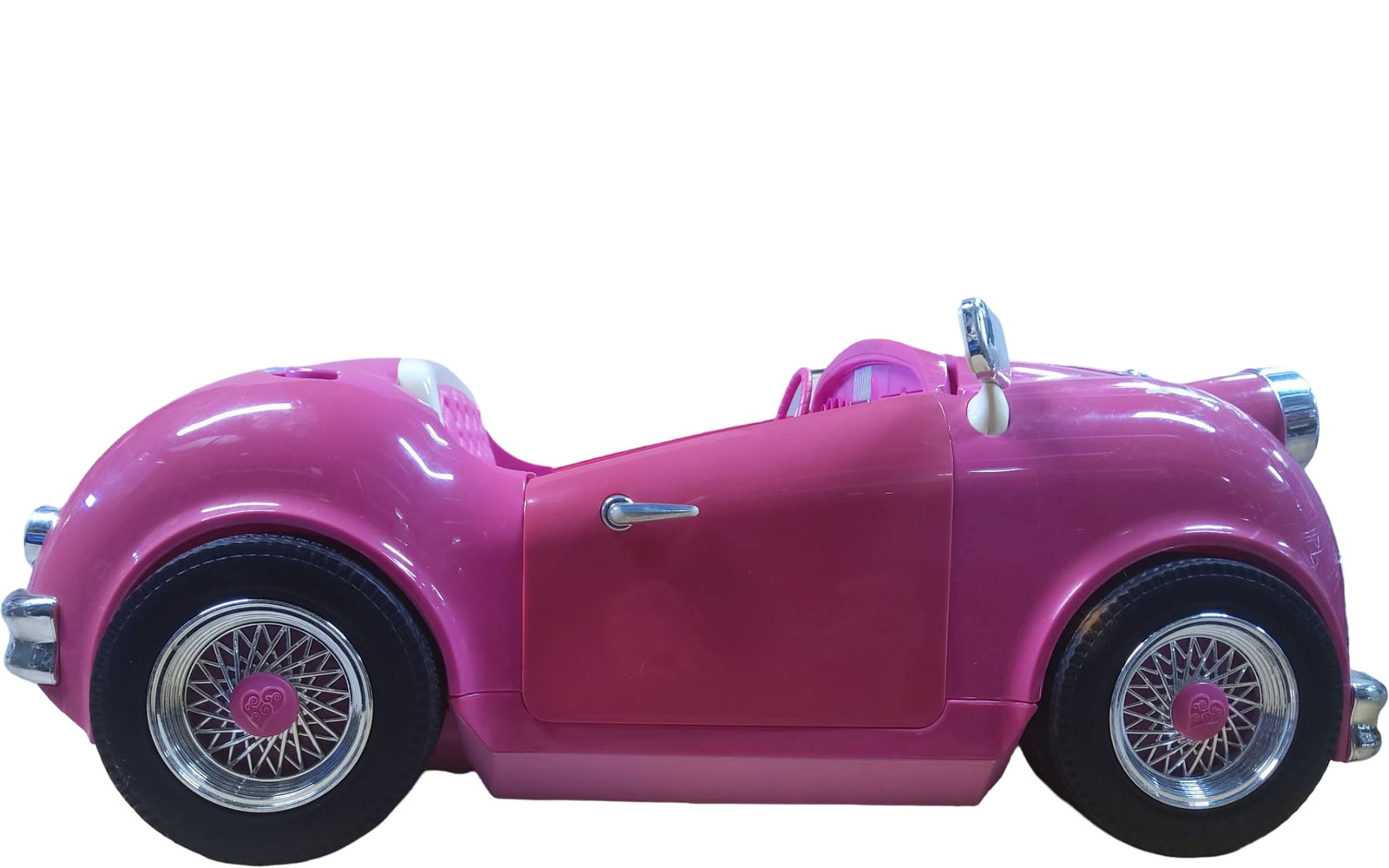 Pink Children’s Toy Convertible with Chrome Details and Functional FM Radio (1 of 7)