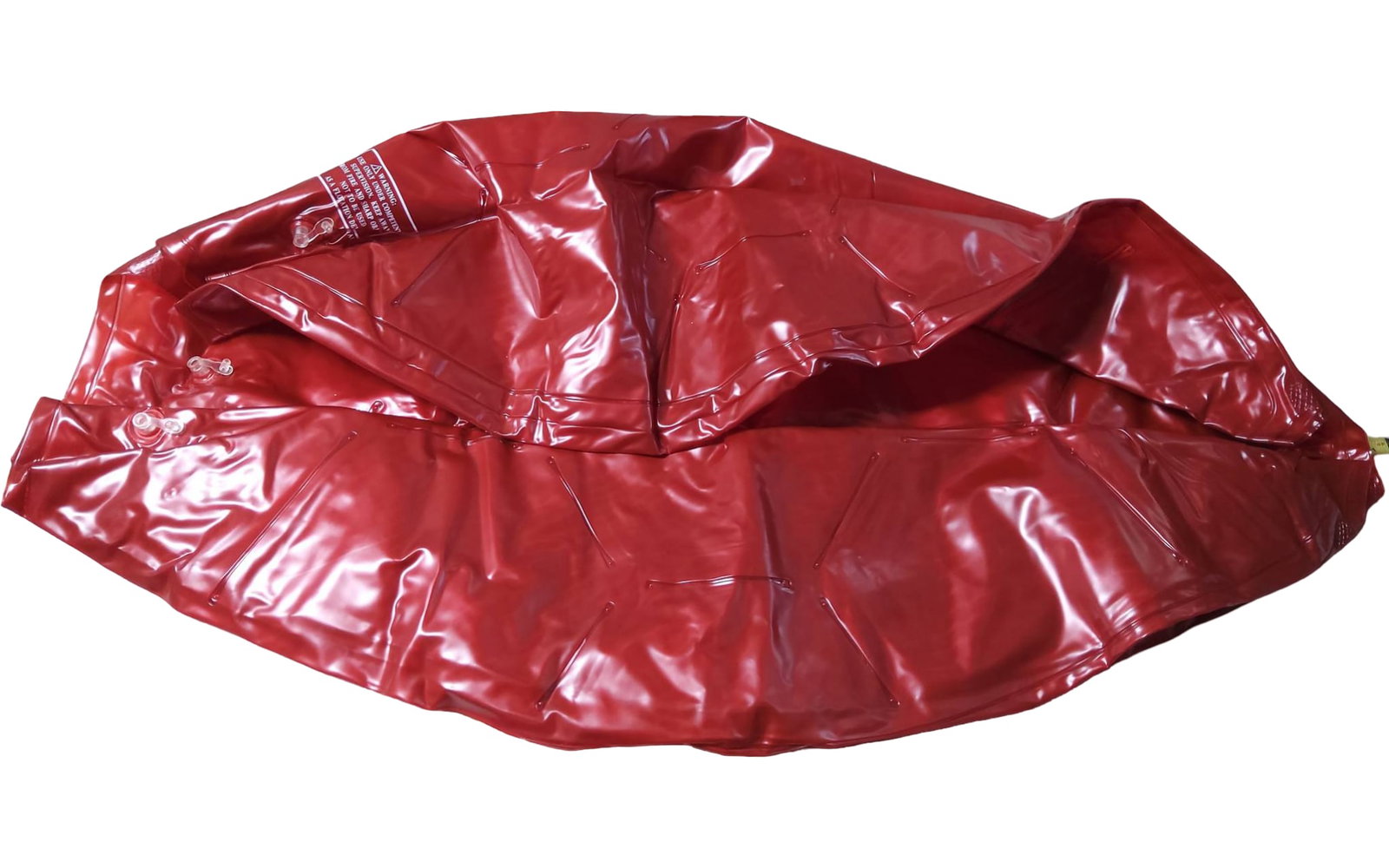 Red Inflatable Vinyl Structure with Printed Instructions - 4